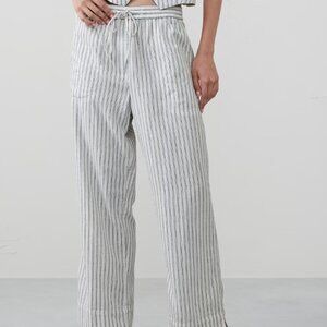 J-crew | Linen-Blend Pull-On Straight Pant | Size 0